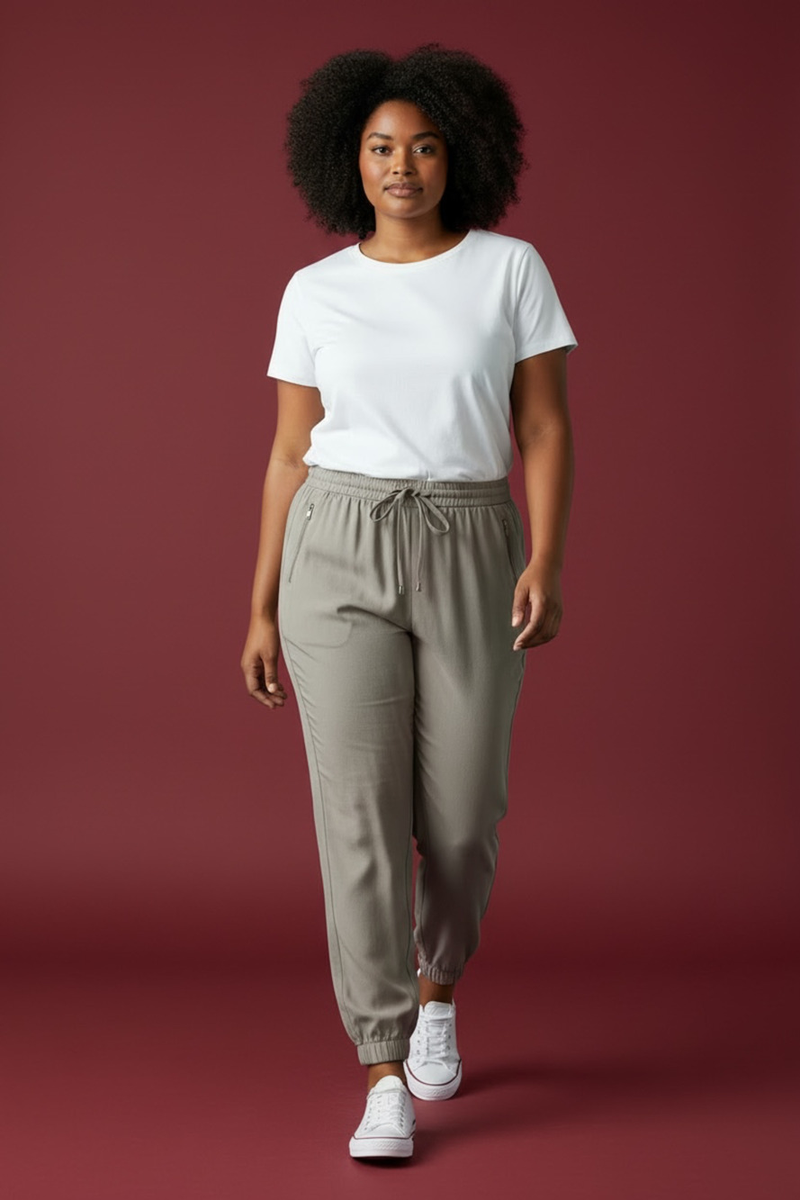Banana Republic Drawstring Pants Weathered Army Green 39” Size 20/22